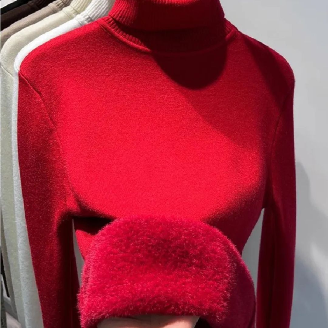 LilyMae | Fleece-Lined Turtleneck Jumper