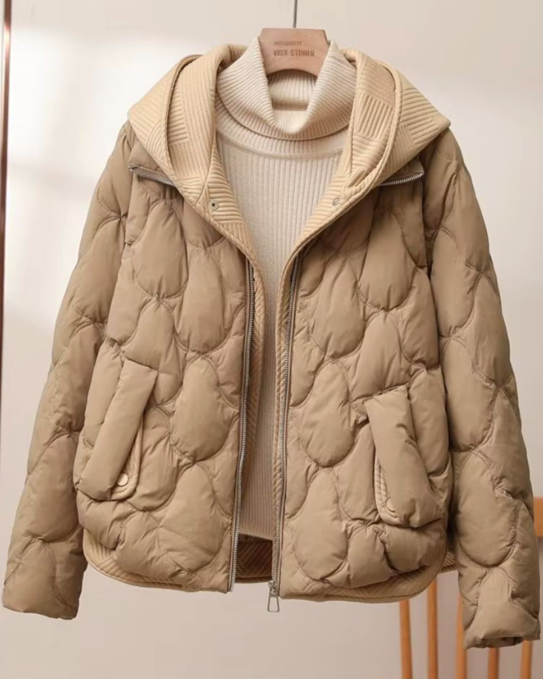 LilyMae | Warm Quilted Jacket With Hood