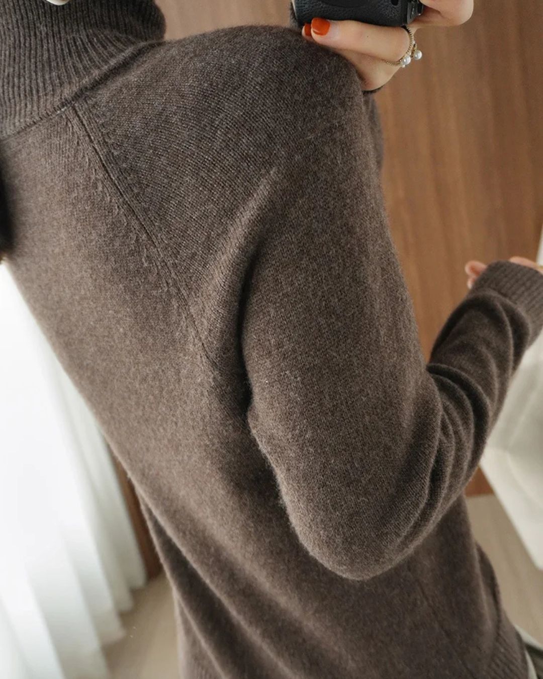 LilyMae | High Neck Merino Wool Jumper