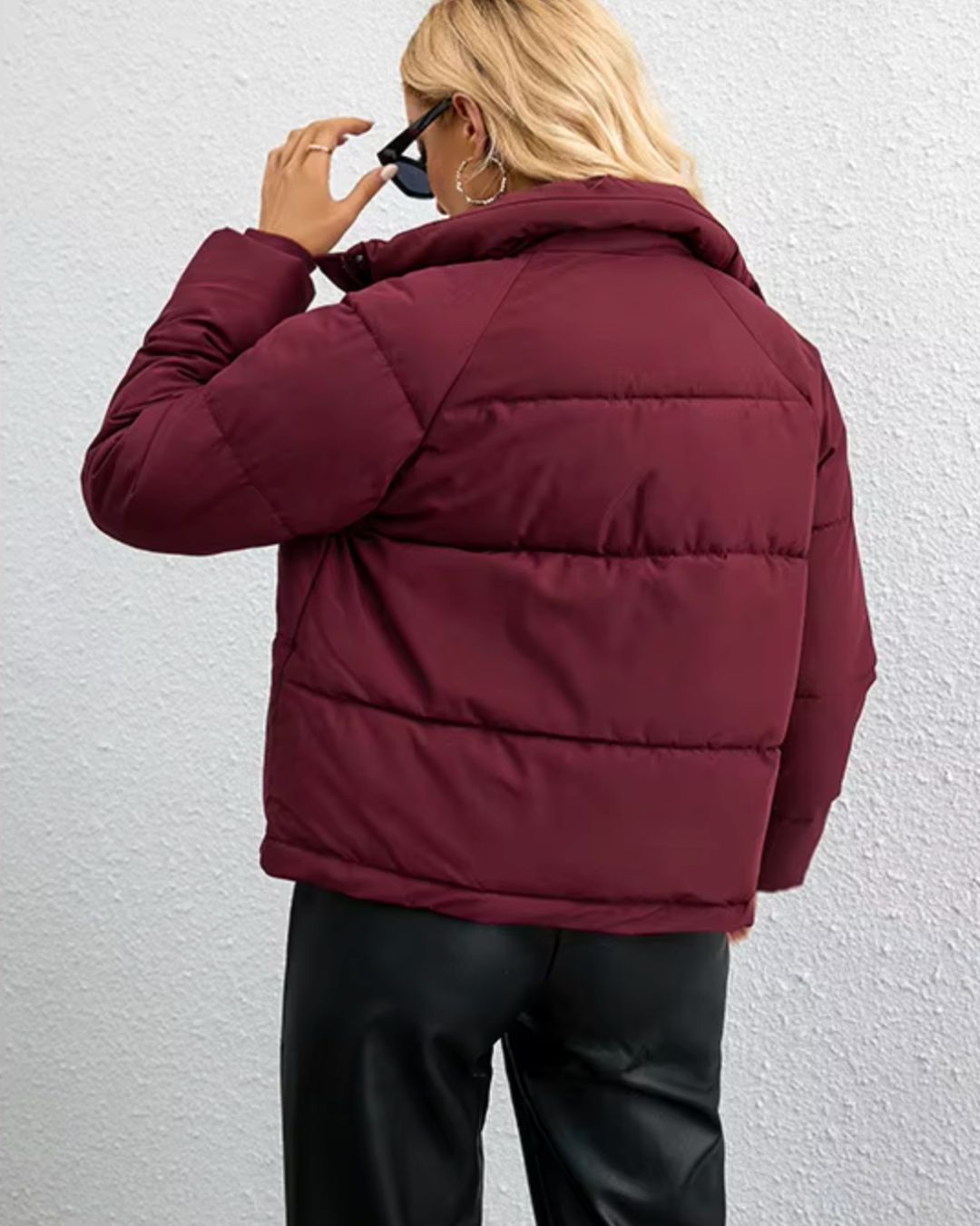 LilyMae | Warm Quilted Bomber Jacket