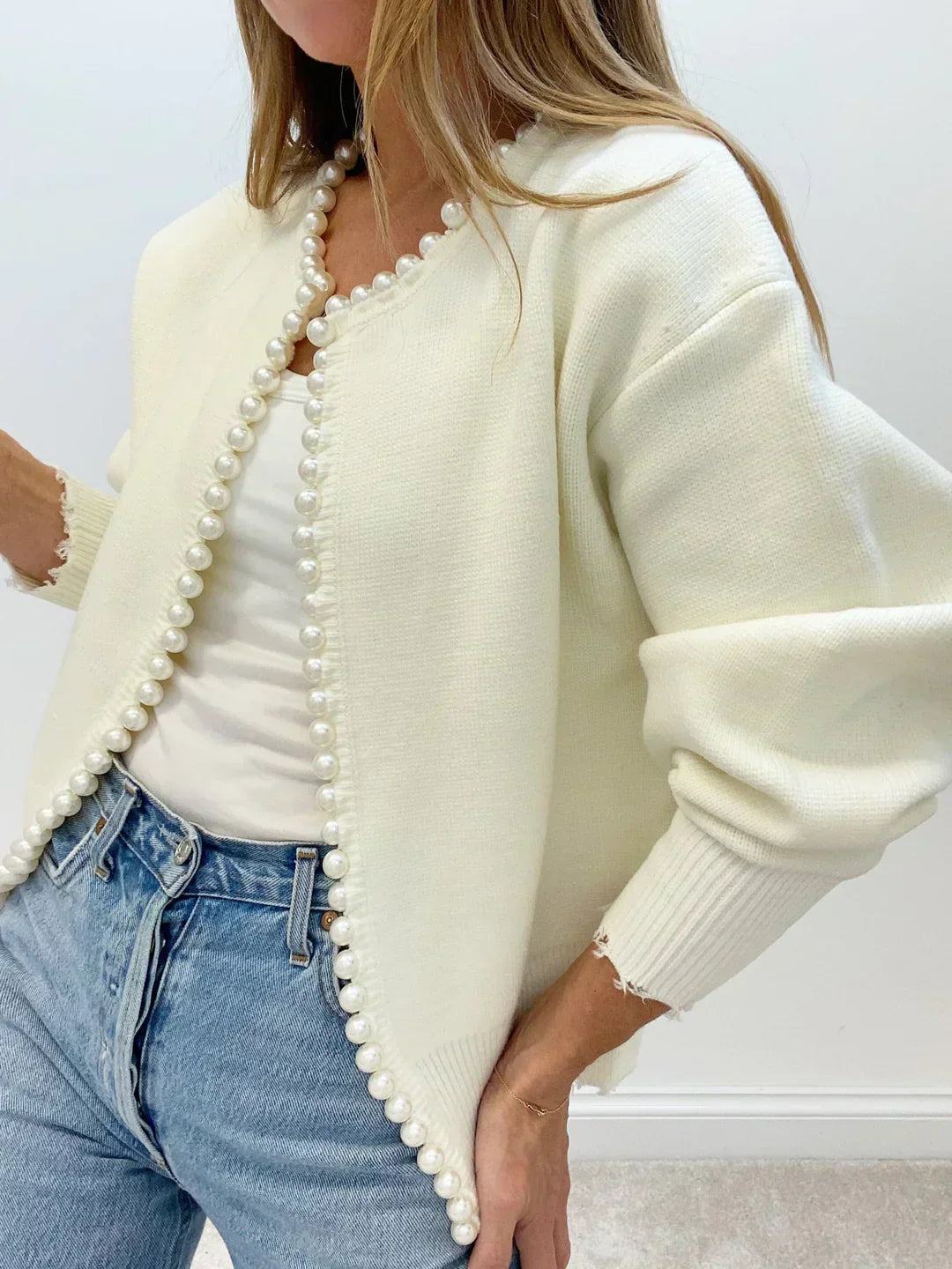 LilyMae | Chic Pearl Cardigan