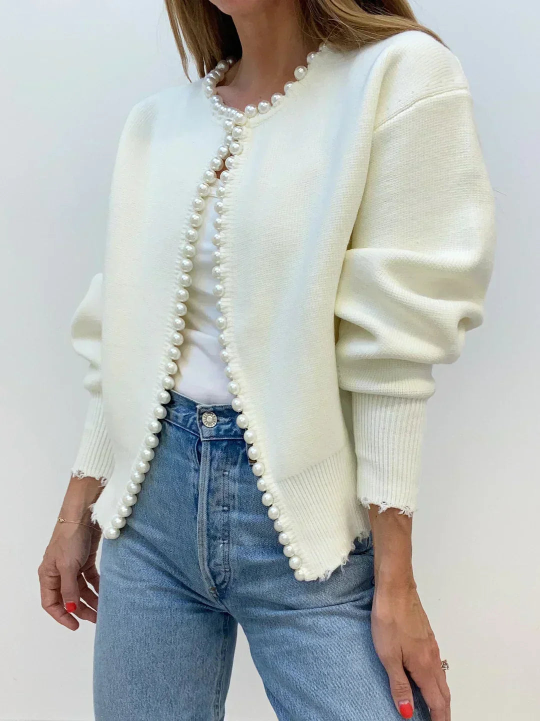 LilyMae | Chic Pearl Cardigan