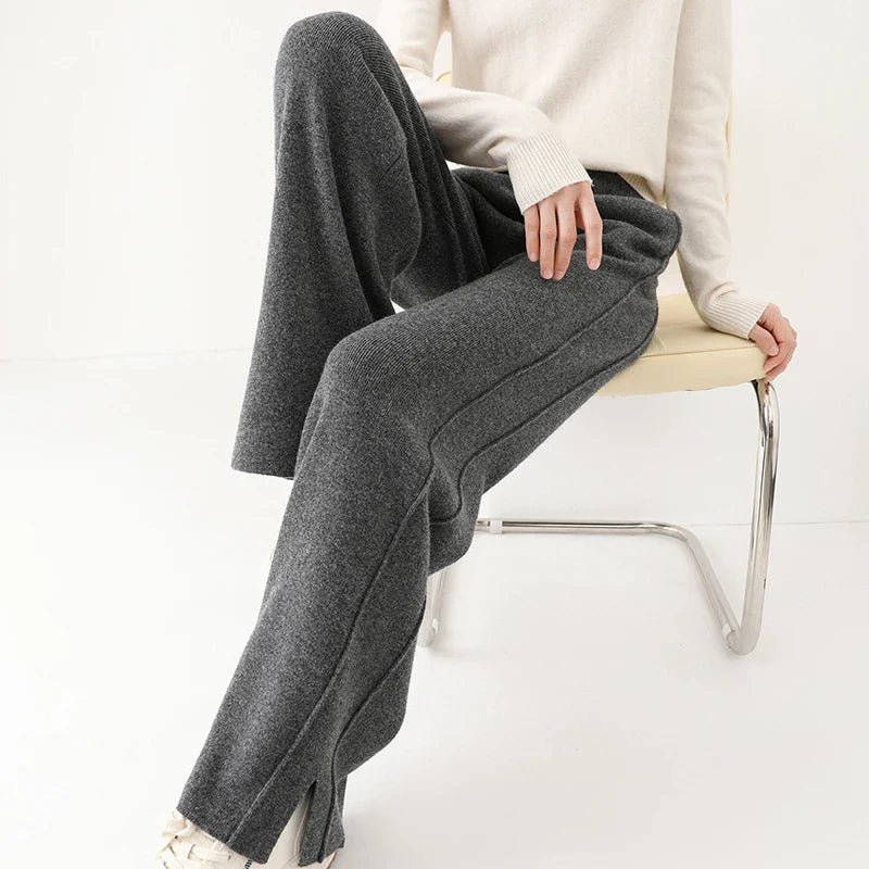 LilyMae | Stylish Wool Trousers