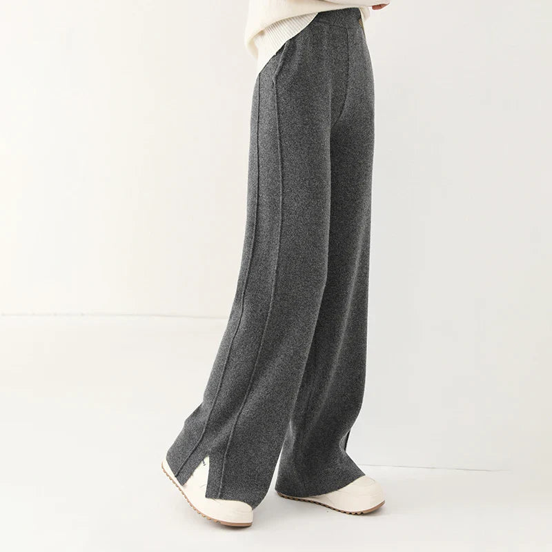 LilyMae | Stylish Wool Trousers